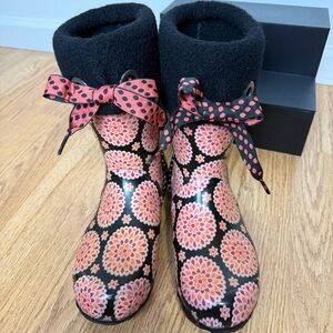 Bogs Big Kid's Flower Dot Miss Becca Dahlia Waterproof Insulated Winter Boots